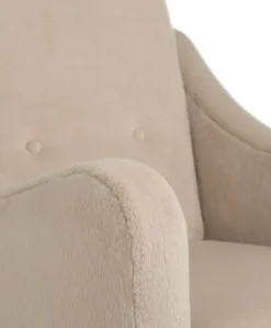 Bowdon Nursing Chair & Footstool Set - Almond Sherpa