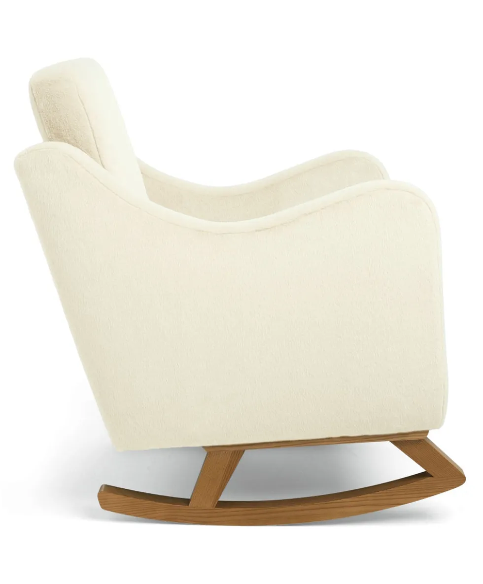 Bowdon Nursing Chair & Footstool Set - Feather Sherpa
