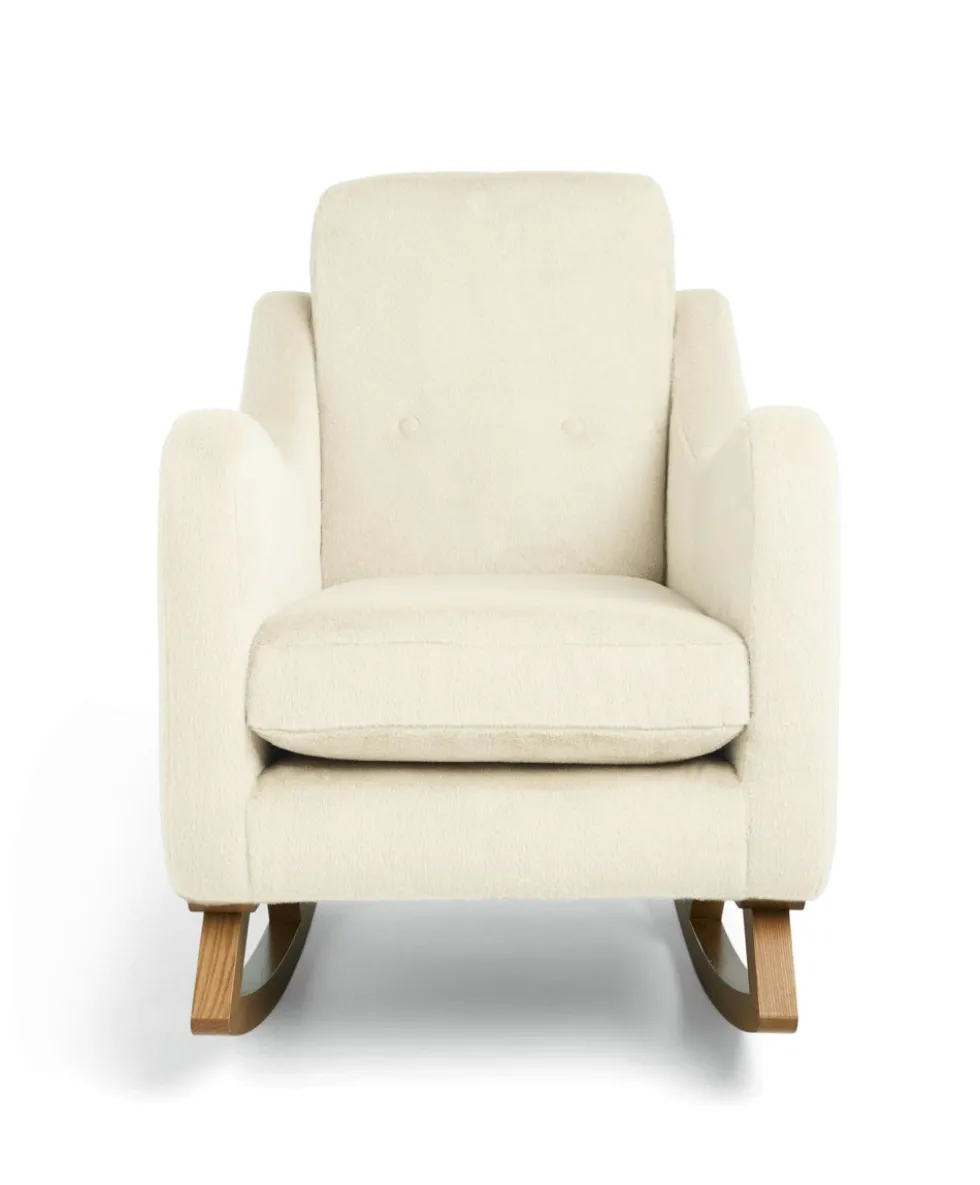 Bowdon Nursing Chair & Footstool Set - Feather Sherpa