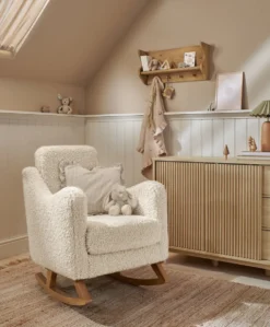 Bowdon Nursing Chair - Snow Teddy