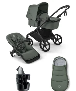 Bugaboo Cub Essential Pushchair Bundle - Forest Green