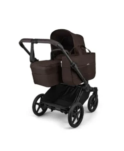 Bugaboo Donkey 6 Double Ultimate Bundle With Cybex Cloud T+ i-Size Rotating Baby Car Seat & Base (8 Pieces) - Cocoa Brown