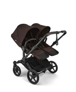 Bugaboo Donkey 6 Double Ultimate Bundle With Cybex Cloud T+ i-Size Rotating Baby Car Seat & Base (8 Pieces) - Cocoa Brown