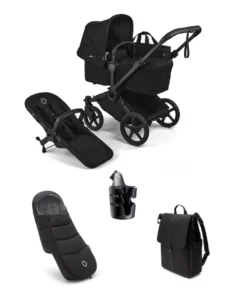 Bugaboo Donkey 6 Single Essential Pushchair Bundle (4 Pieces) - Heritage Black