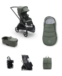 Bugaboo Dragonfly Pushchair Bundle (5 pieces) – Forest Green
