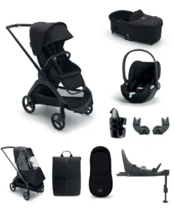 Bugaboo Dragonfly Pushchair Bundle with Cloud T Car Seat & Base - Black
