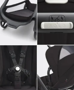 Bugaboo Dragonfly Pushchair Bundle with Cloud T Car Seat & Base - Black