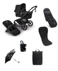 Bugaboo Fox 5 Renew Complete Pushchair Bundle (7 Pieces) - Heritage Black