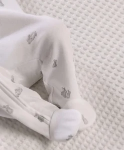 Bunny Print Zip All In One