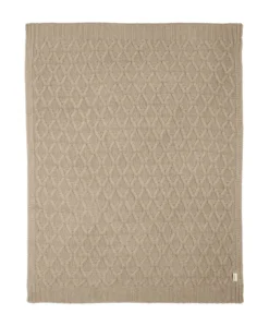 Cable Knit Blanket - Welcome to the World Seedling - Mocha