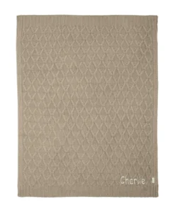 Cable Knit Blanket - Welcome to the World Seedling - Mocha