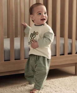 Cactus T-Shirt & Striped Trouser