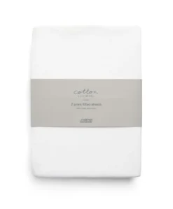 Carrycot/Large Moses Fitted Sheets (2 pack)