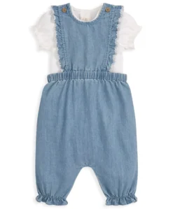 Chambray Dungarees and Bodysuit