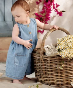 Chambray Romper