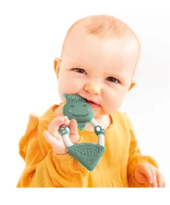 Cheeky Chompers Chewy The Hippo Teether - Sage Green