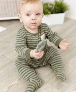 Cheeky Chompers Chewy The Hippo Teether - Sage Green