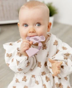 Cheeky Chompers Darcy the Elephant Teether - Dusky pink