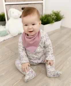 Cheeky Chompers Neckerchew - Dusky Pink
