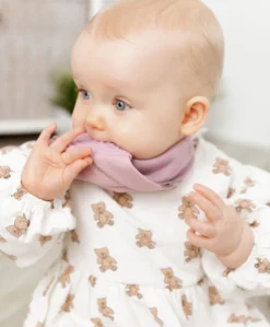 Cheeky Chompers Neckerchew - Dusky Pink