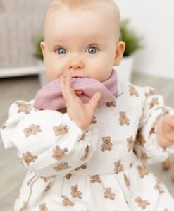 Cheeky Chompers Neckerchew - Dusky Pink