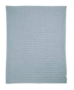 Chenille Blanket - Blue Stripe
