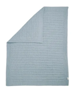 Chenille Blanket - Blue Stripe