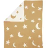 Chenille Blanket - Mustard Moon/Star