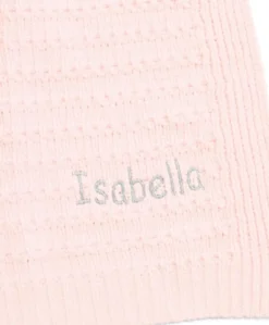 Chenille Blanket - Pink Stripe