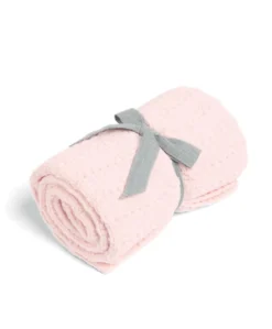 Chenille Blanket - Pink Stripe