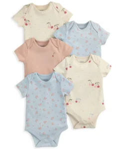 Cherries Short Sleeve Bodysuits (Pack of 5)