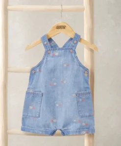 Cherry Denim Dungarees