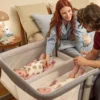Chicco Next2Me Twins Bedside Crib – Magnet Grey