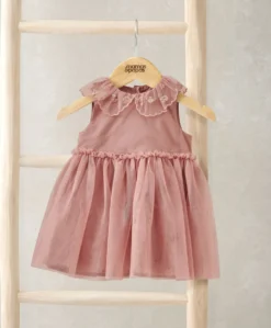 Collar Mesh Dress