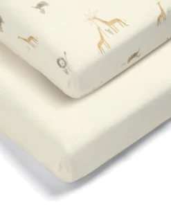 Cotbed Fitted Sheets (2 Pack) - Jungle