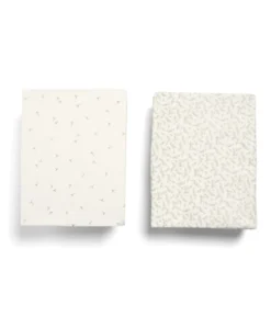 Cotbed Fitted Sheets (2 pack) Seed/Leaf - Welcome to the World Seedling
