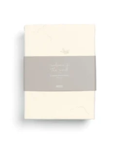 Cotbed Fitted Sheets (2 pack) Welcome to the World Duckling - Cream
