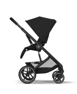 Cybex Balios Pushchair Bundle with Cybex Aton B2 i-Size Car Seat & Base (6 Pieces) - Moon Black