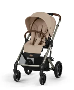 Cybex Balios Pushchair Bundle with Cybex Cloud T Car Seat (7 pieces) – Almond Beige