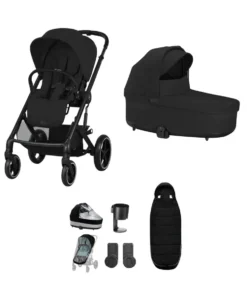 Cybex Balios Pushchair Bundle (5 Pieces) - Moon Black