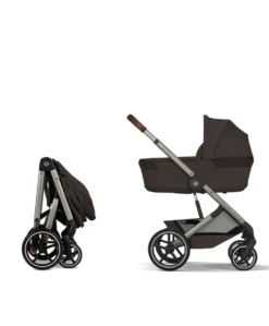 Cybex Balios S Lux Pushchair & Folding Carrycot - Chocolate Brown