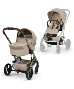 Cybex Balios S Lux Pushchair & Folding Carrycot - Almond Beige