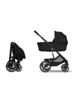 Cybex Balios S Lux Pushchair & Folding Carrycot - Moon Black