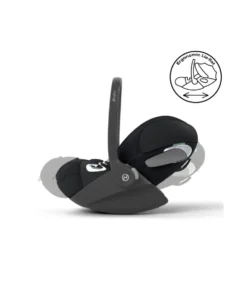 Cybex Cloud T i-Size + Baby Car Seat - Sepia Black