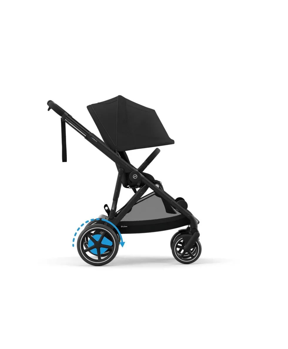 Cybex e-Gazelle S Electric Pushchair Bundle With Cybex Cloud T i-Size + Baby Car Seat & Base (7 Pieces) - Black
