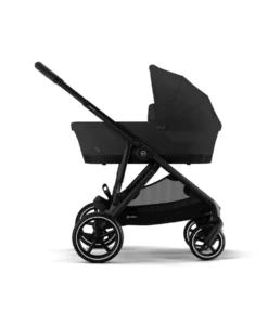 Cybex e-Gazelle S Electric Single to Double Pushchair Bundle with Cybex Aton B2 i-Size Car Seat and Base (6 Pieces) – Black