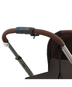 Cybex e-Gazelle S Electric Single to Double Pushchair Bundle with Cybex Cloud T i-Size Rotating Car Seat (7 Pieces) - Chocolate Brown