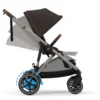 Cybex e-Gazelle S Electric Single to Double Pushchair - Chocolate Brown