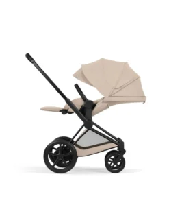 Cybex e-Priam Pushchair & Carrycot Bundle with Cybex Cloud T i-Size Rotating Baby Car Seat & Base - Sepia Black
