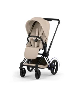 Cybex e-Priam Ultimate Pushchair Bundle with Cybex Cloud T i-Size Rotating Baby Car Seat & Base - Sepia Black